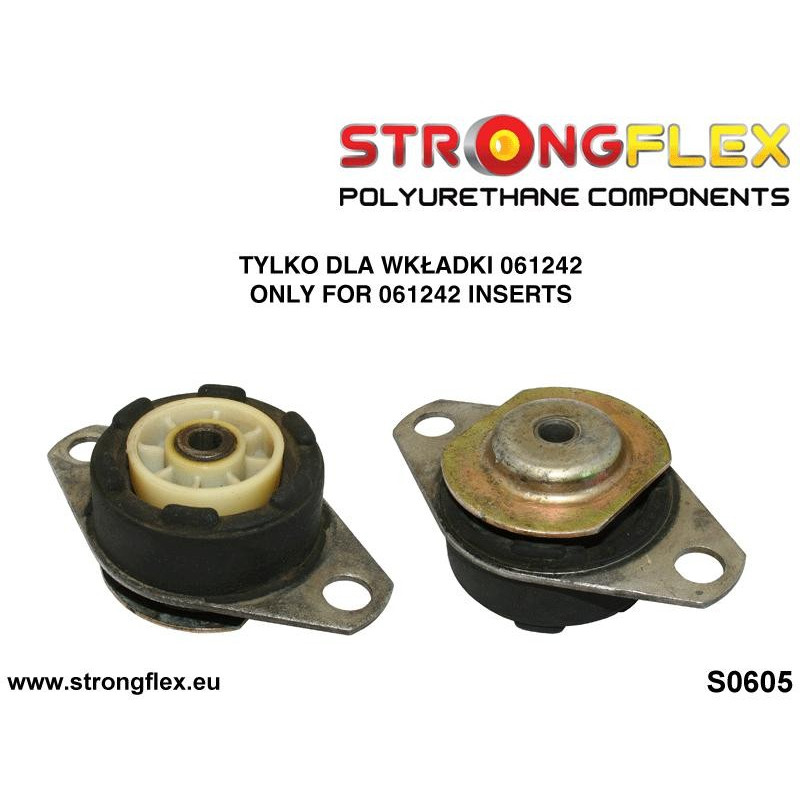 STRONGFLEX|061242A: Engine mount inserts SPORT Fiat Cinquecento 91-98 Seicento