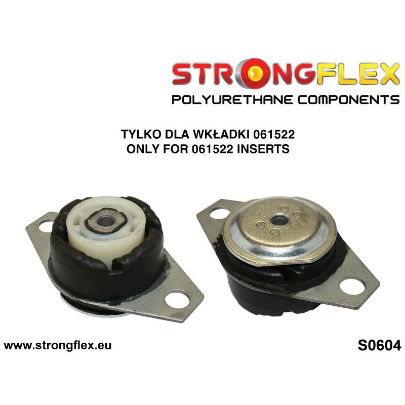 STRONGFLEX|061522A: Motor mount inserts SPORT Fiat Cinquecento 91-98 Seicento