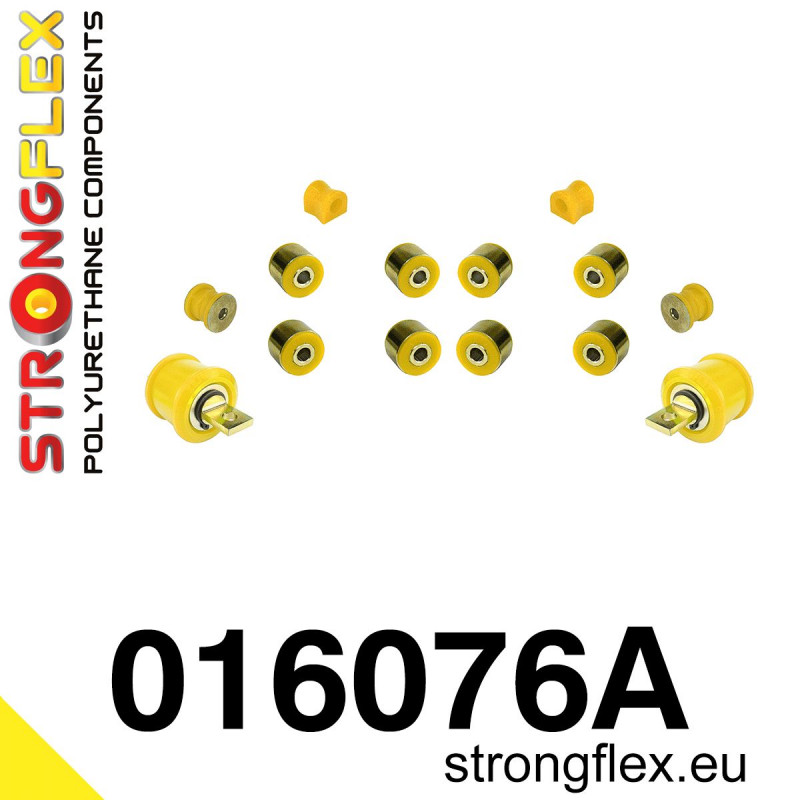 STRONGFLEX|016076A: Polyurethan Buchsensatz Hinterachse SPORT Alfa Romeo 147 00-10 type 937 156 97-07 932 GT