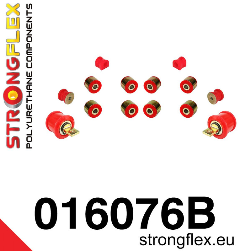 STRONGFLEX|016076B: Polyurethan Buchsensatz Hinterachse Alfa Romeo 147 00-10 type 937 156 97-07 932 GT