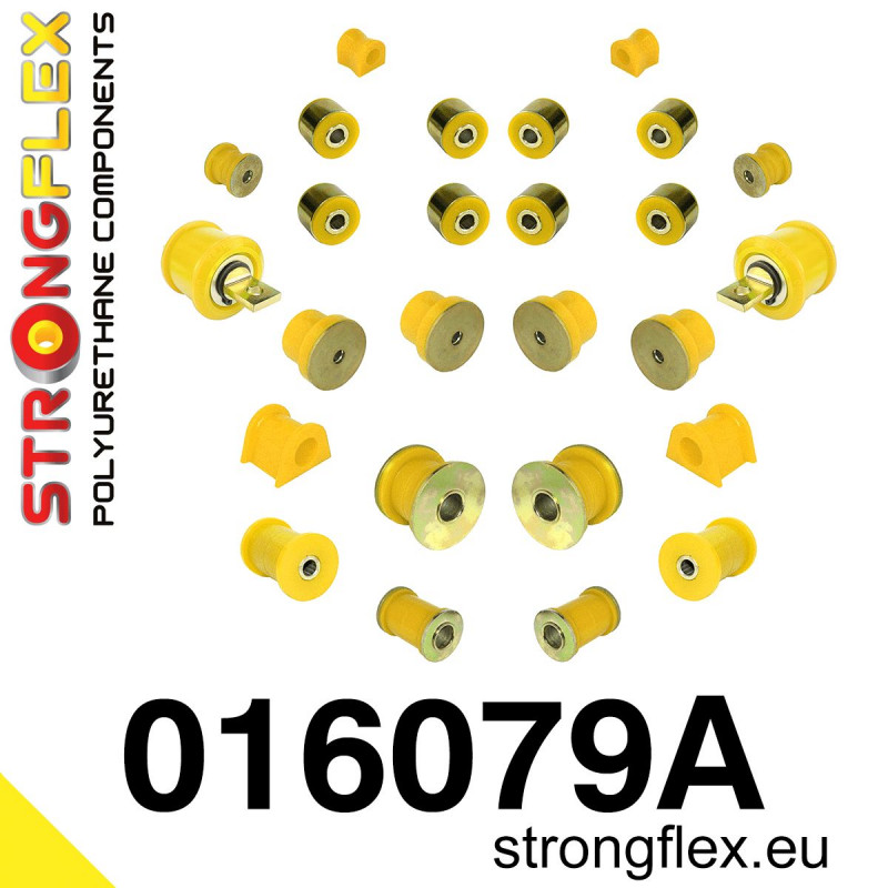 STRONGFLEX|016079A: Full suspension bush kit SPORT Alfa Romeo 147 00-10 type 937 156 97-07 932 GT