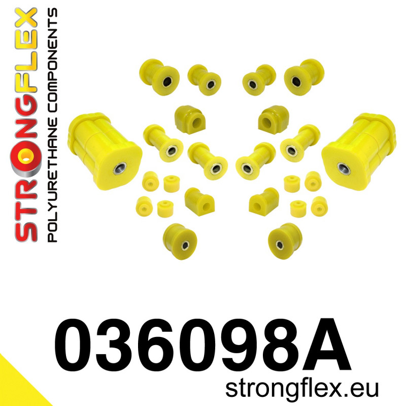 STRONGFLEX|036098A: Full suspension polyurethane bush kit SPORT BMW Seria 3 I 75-82