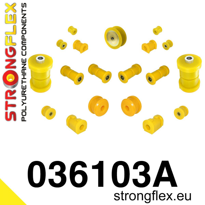 STRONGFLEX|036103A: Full suspension bush kit SPORT BMW Seria 3 II 82-91