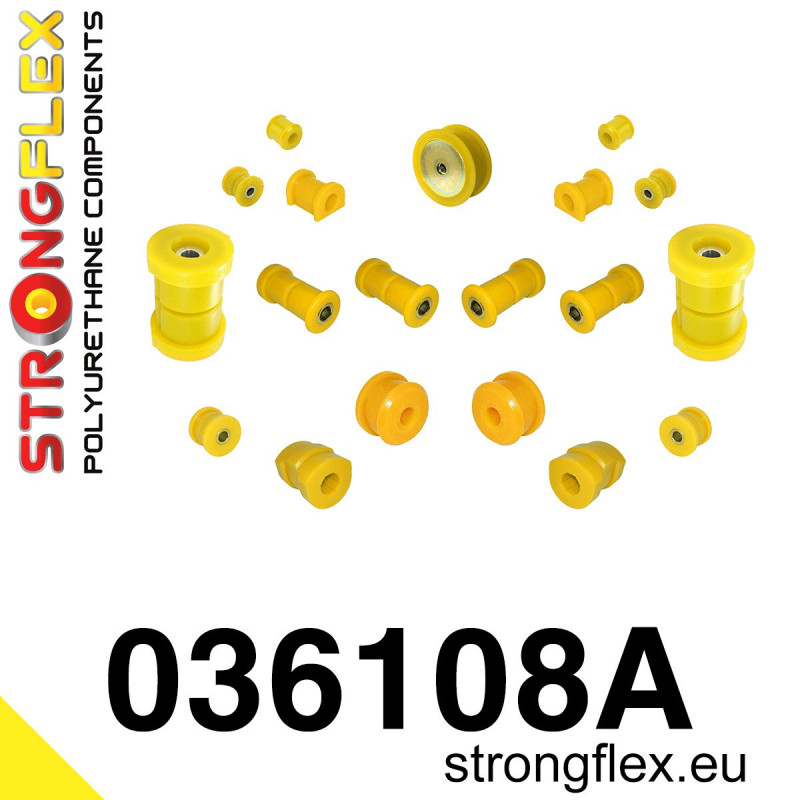 STRONGFLEX|036108A: Full suspension bush kit SPORT BMW Seria 3 III 90-99 E36 93-00