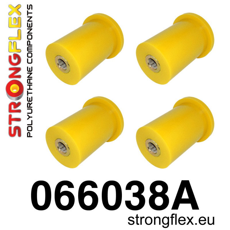 STRONGFLEX|066038A: Polyurethan Buchsensatz Hinterachse beide Querlenker SPORT Fiat Cinquecento 91-98 Seicento