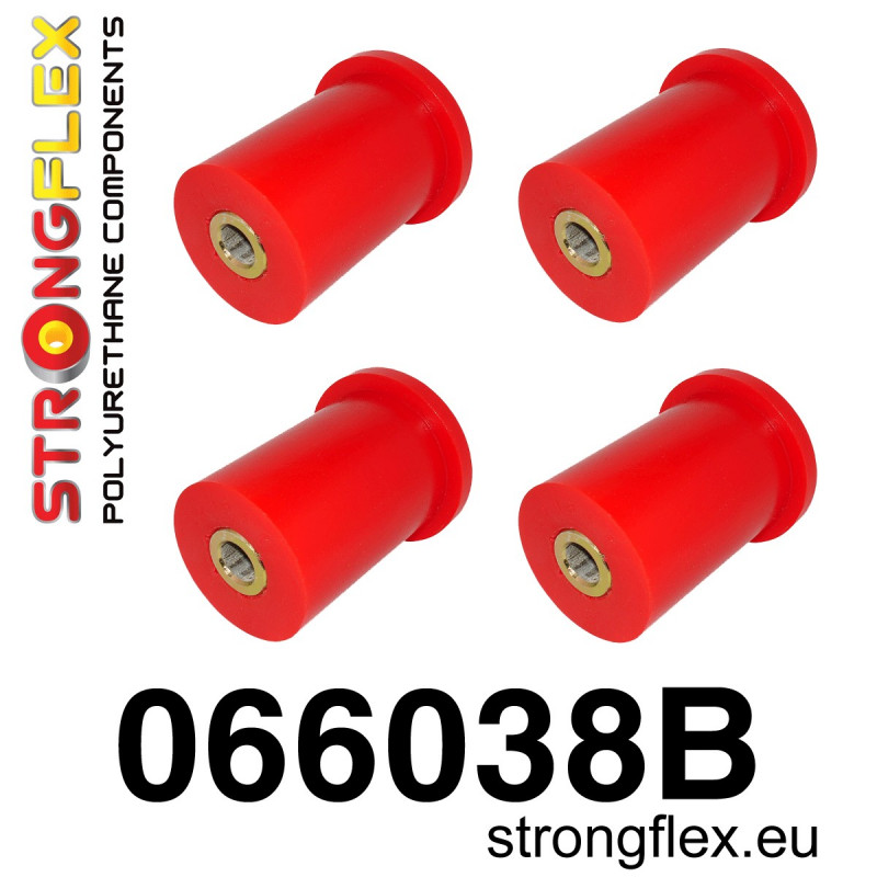 STRONGFLEX|066038B: Polyurethan Buchsensatz Hinterachse beide Querlenker Fiat Cinquecento 91-98 Seicento 98-08