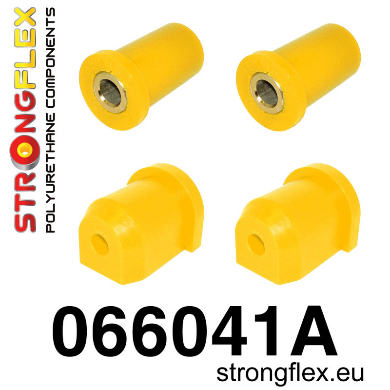 STRONGFLEX|066041A: Front wishbone bushes kit SPORT Fiat Cinquecento 91-98 Seicento 98-08 Uno MK1/MK2/Turbo