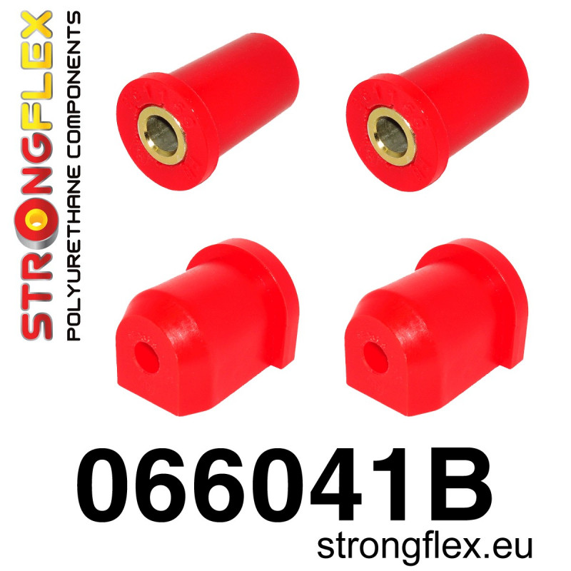 STRONGFLEX|066041B: Front wishbone bushes kit Fiat Cinquecento 91-98 Seicento 98-08 Uno MK1/MK2/Turbo