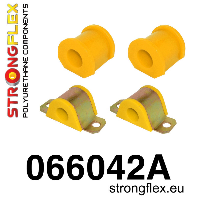 STRONGFLEX|066042A: Zestaw poliuretanowy stabilizatora przedniego SPORT Fiat Cinquecento 91-98 Seicento