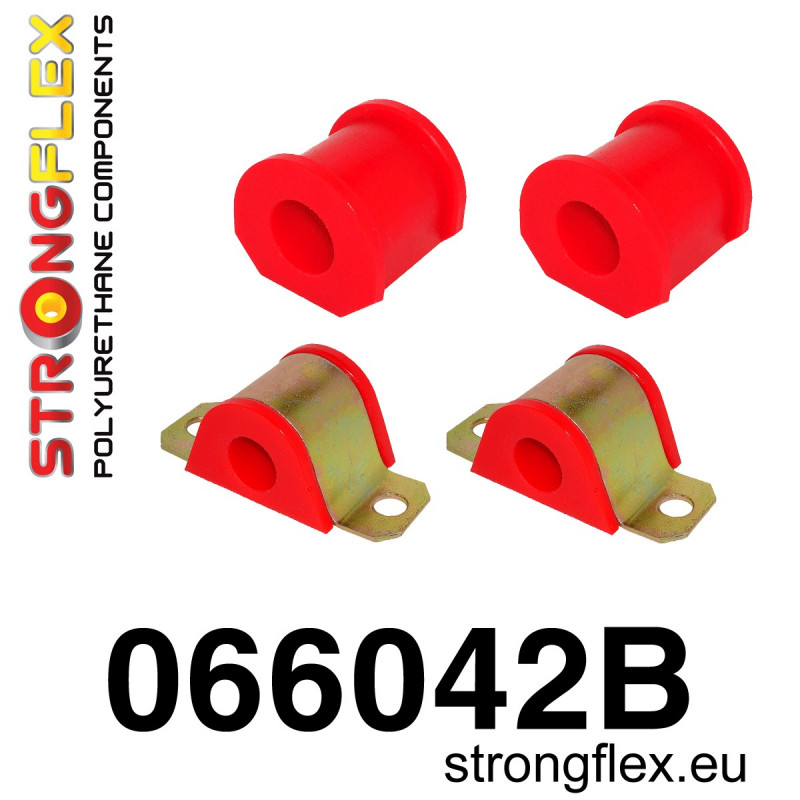 STRONGFLEX|066042B: Zestaw poliuretanowy stabilizatora przedniego Fiat Cinquecento 91-98 Seicento