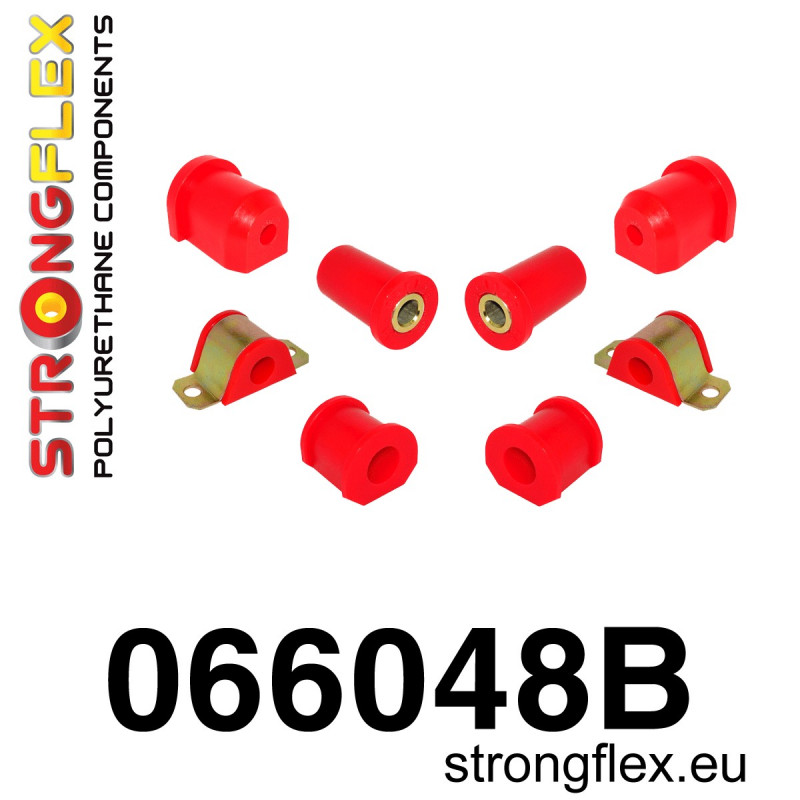 STRONGFLEX|066048B: Zestaw poliuretanowy przedniego zawieszenia Fiat Cinquecento 91-98 Seicento