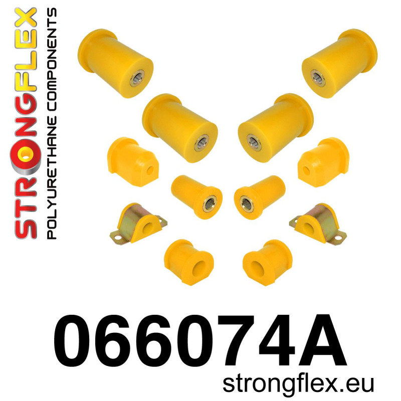 STRONGFLEX|066074A: Full suspension bush kit SPORT Fiat Cinquecento 91-98 Seicento