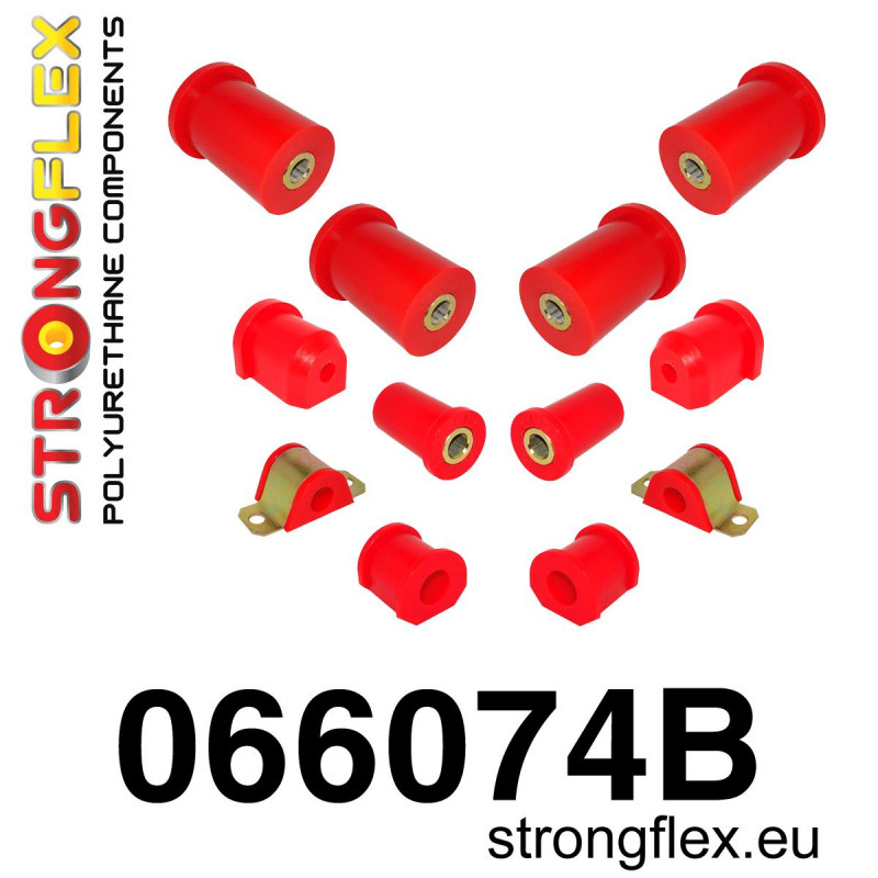 STRONGFLEX|066074B: Full suspension bush kit Fiat Cinquecento 91-98 Seicento