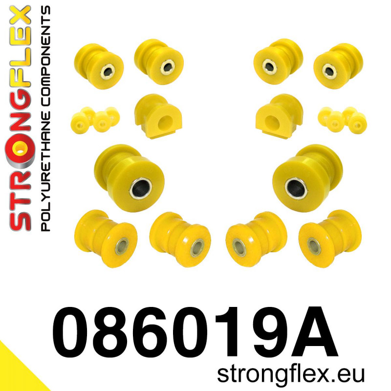 STRONGFLEX|086019A: Zestaw poliuretanowy zawieszenia przedniego SPORT Honda Civic V 91-95 EG/EH EJ VI 95-00 EK EM