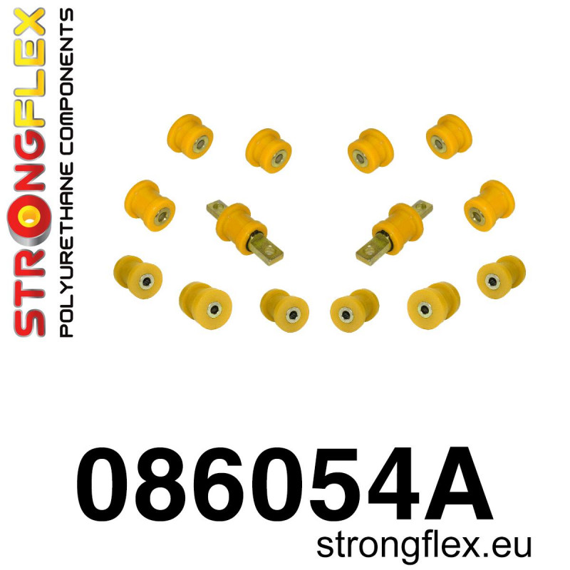 STRONGFLEX|086054A: Zestaw poliuretanowy zawieszenia tylnego - bez cukierka (081105B) SPORT Honda Civic V 91-95