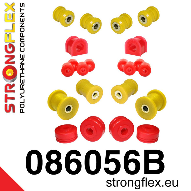086056B - Zestaw poliuretanowy zawieszenia przedniego 18mm - Poliuretan strongflex.eu