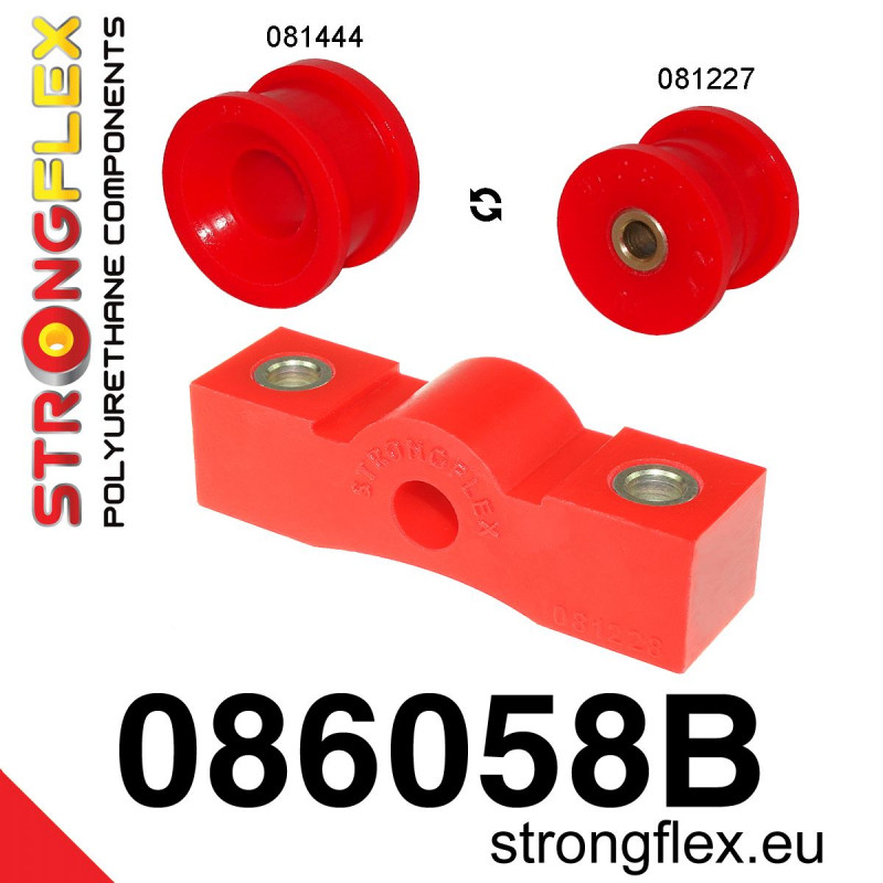 086058B - Zestaw poliuretanowy stabilizatora drążka zmiany biegów - Poliuretan strongflex.eu