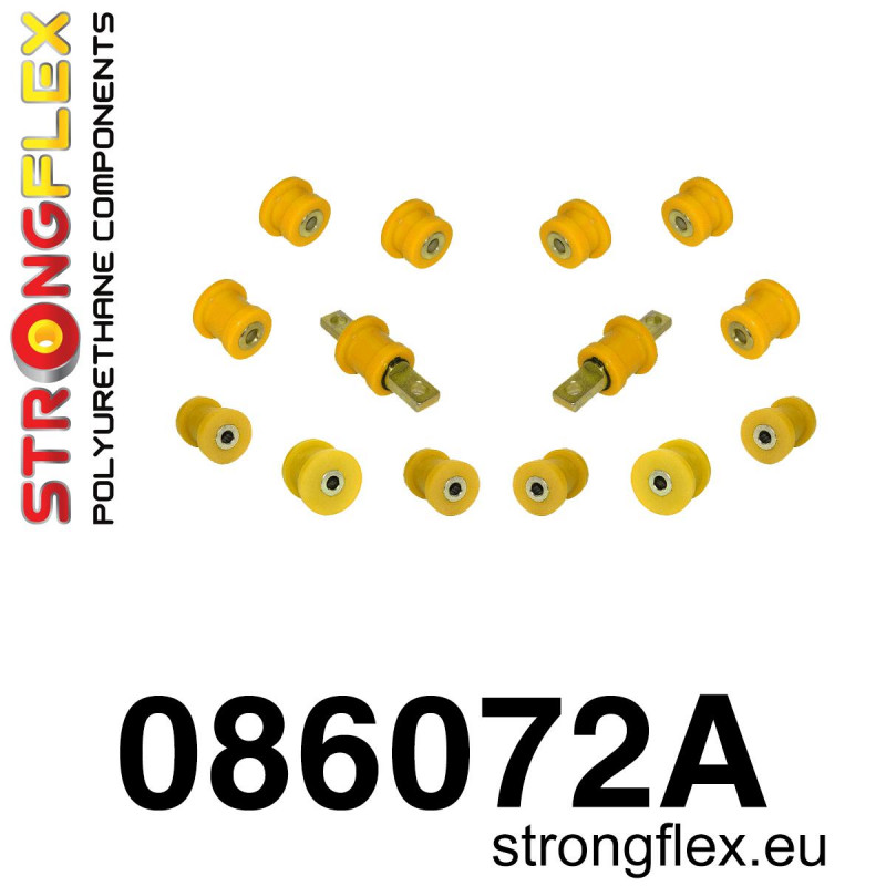 STRONGFLEX|086072A: Polyurethan Buchsensatz Hinterachse SPORT Honda Civic VI 95-00 EJ/EK EM MA MB MC UK MG ZS 5