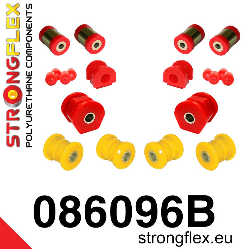 STRONGFLEX|086096B: Front suspension bush kit Honda Civic VI 95-00 EJ/EK EM MA MB MC JAPAN