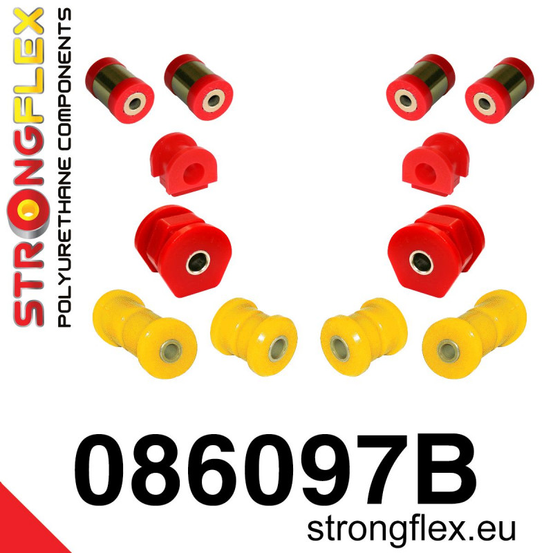 STRONGFLEX|086097B: Front suspension bush kit Honda Civic VI 95-00 EJ/EK EM MA MB MC JAPAN