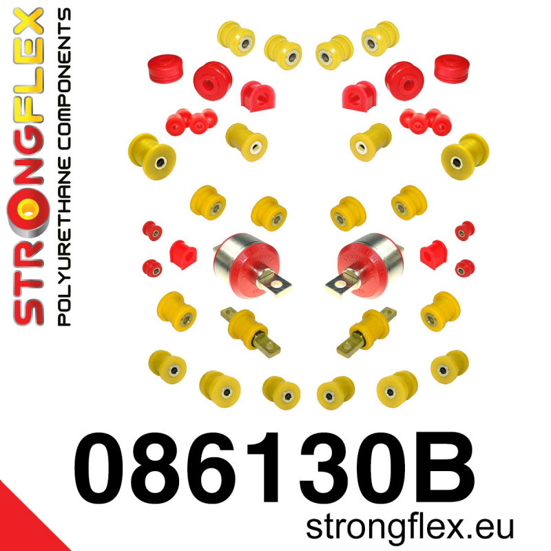 STRONGFLEX|086130B: Full suspension bush kit polyurethane Honda Civic IV 88-91 EC/ED EE EF EX CRX