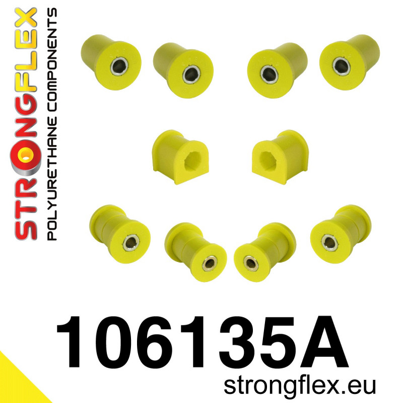 STRONGFLEX|106135A: Zestaw poliuretanowy zawieszenia przedniego SPORT Mazda MX-5/Miata Roadster II 99-05