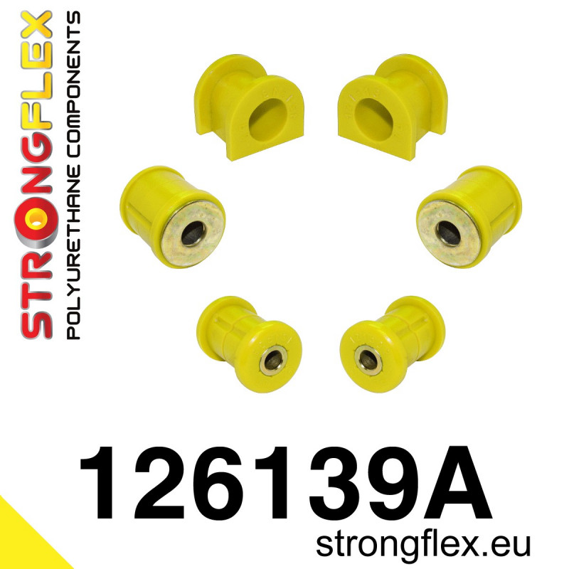 126139A - Zestaw tulei zawieszenia przedniego SPORT - Poliuretan strongflex.eu