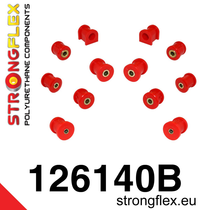 126140B - Zestaw tulei zawieszenia tylnego - Poliuretan strongflex.eu