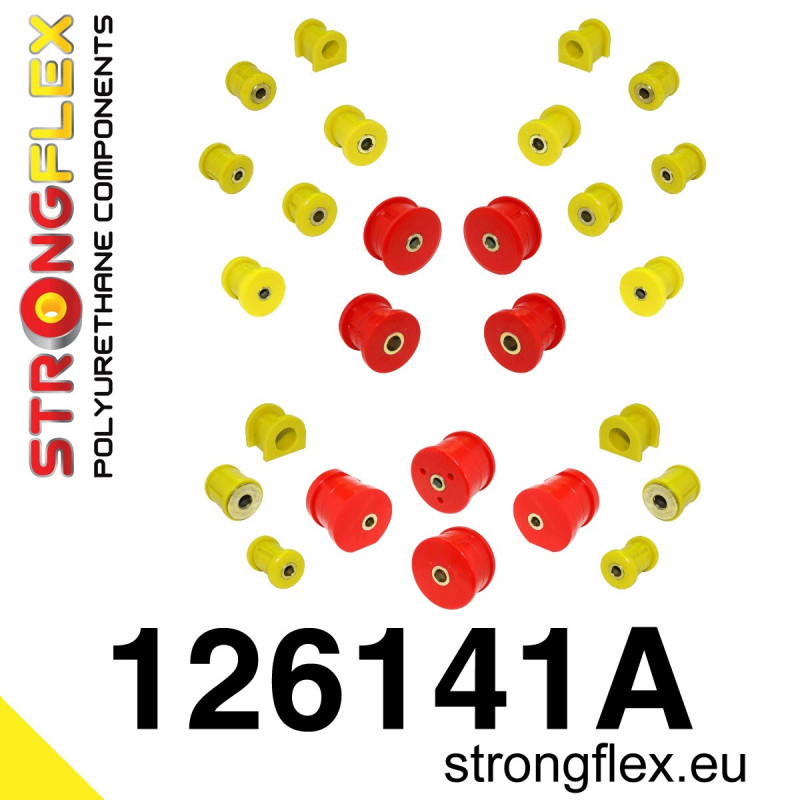 126141A - Full suspension bush kit SPORT - Polyurethane strongflex.eu