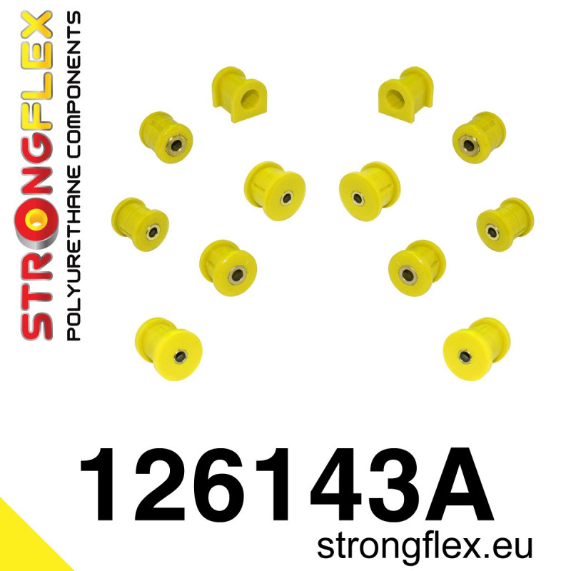 126143A - Zestaw tulei zawieszenia tylnego SPORT - Poliuretan strongflex.eu
