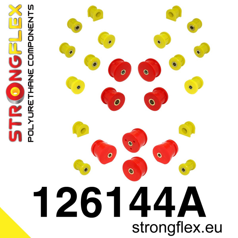 STRONGFLEX|126144A: Full suspension bush kit SPORT Mitsubishi Lancer Evolution VII/VIII IX