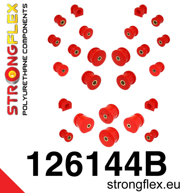 126144B - Full Suspension Bush KIT - Polyurethane strongflex.eu