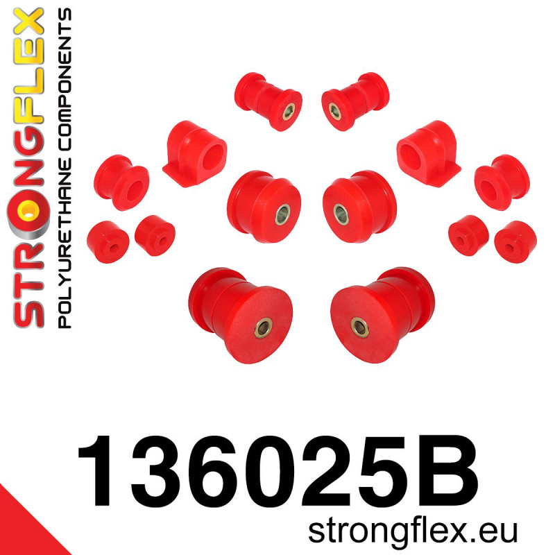 STRONGFLEX|136025B: Full suspension bush kit Opel/Vauxhall Astra F