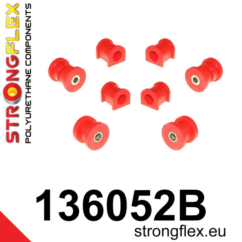 STRONGFLEX|136052B: Zestaw poliuretanowy przedniego zawieszenia Opel/Vauxhall Corsa Nova Vita B 93-00 S93 Tigra A