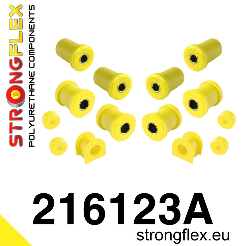 STRONGFLEX|216123A: Zestaw poliuretanowy zawieszenia przedniego SPORT Toyota Land Cruiser Prado II 96-02 J90