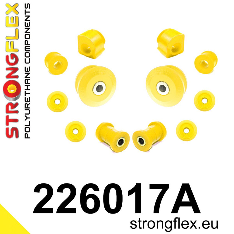 STRONGFLEX|226017A: Zestaw poliuretanowy zawieszenia przedniego SPORT Seat Córdoba I 93-02 6K Ibiza II Inca 9K