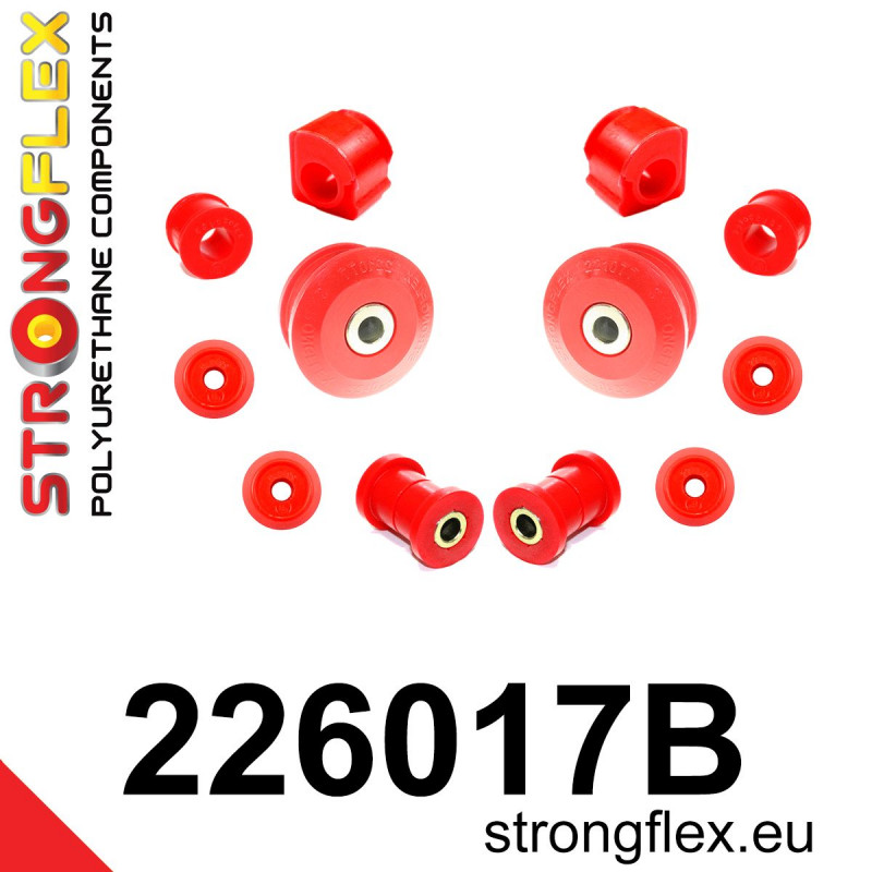 STRONGFLEX|226017B: Zestaw poliuretanowy zawieszenia przedniego Seat Córdoba I 93-02 6K Ibiza II Inca 9K 95-03