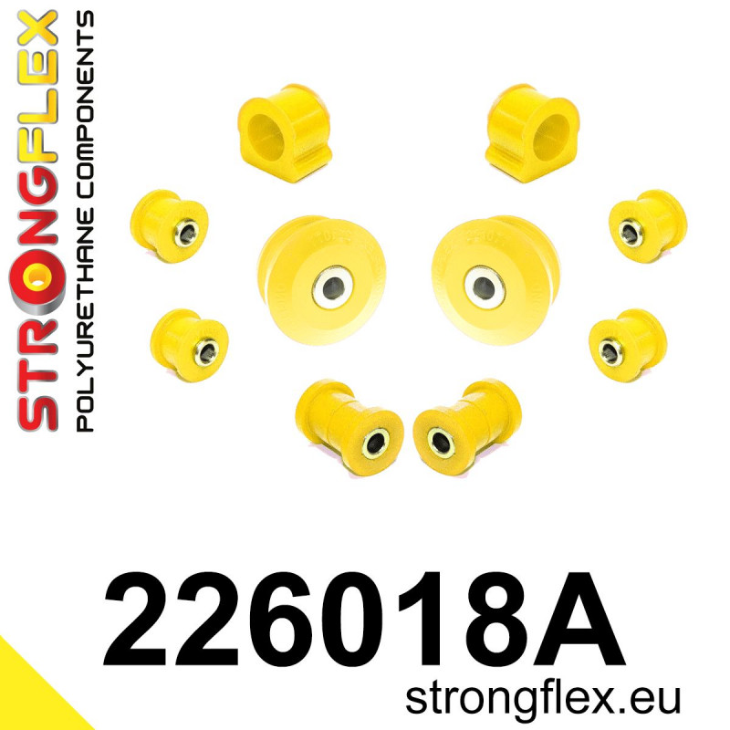 STRONGFLEX|226018A: Front suspension bush kit SPORT Audi A3/S3 RS3 I 96-03 8L FWD Quattro Seat Leon 99-06 1M 99-05