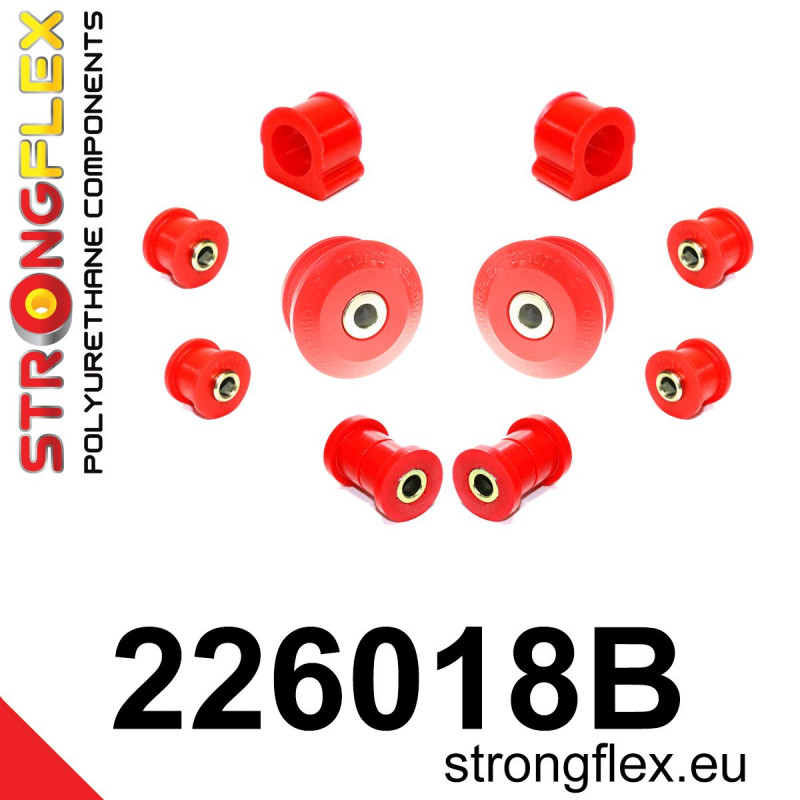 STRONGFLEX|226018B: Front suspension bush kit Audi A3/S3 RS3 I 96-03 8L FWD Quattro Seat Leon 99-06 1M 99-05 4x4