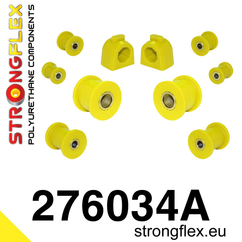 STRONGFLEX|276034A: Front suspension bush kit SPORT Saab 9-2X 04-06 Subaru Forester I 97-02 SF Impreza 92-00 GM GC