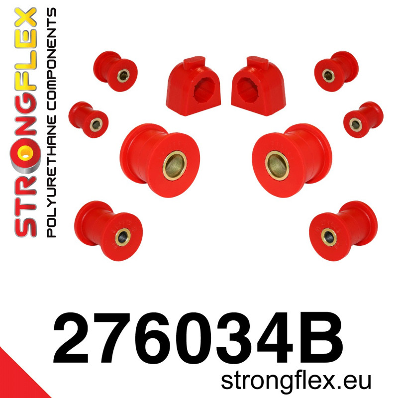 STRONGFLEX|276034B: Front suspension bush kit Saab 9-2X 04-06 Subaru Forester I 97-02 SF Impreza 92-00 GM GC GF II