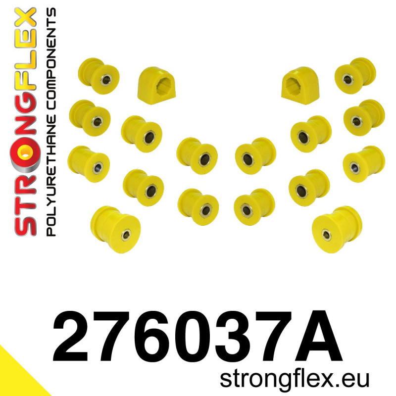 STRONGFLEX|276037A: Polyurethan Buchsensatz Hinterachse SPORT Saab 9-2X 04-06 Subaru Forester I 97-02 SF Impreza