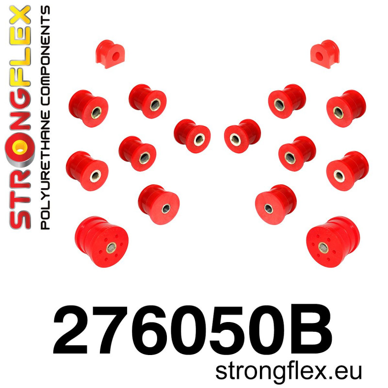 STRONGFLEX|276050B: Polyurethan Buchsensatz Hinterachse Subaru Alcyone SVX