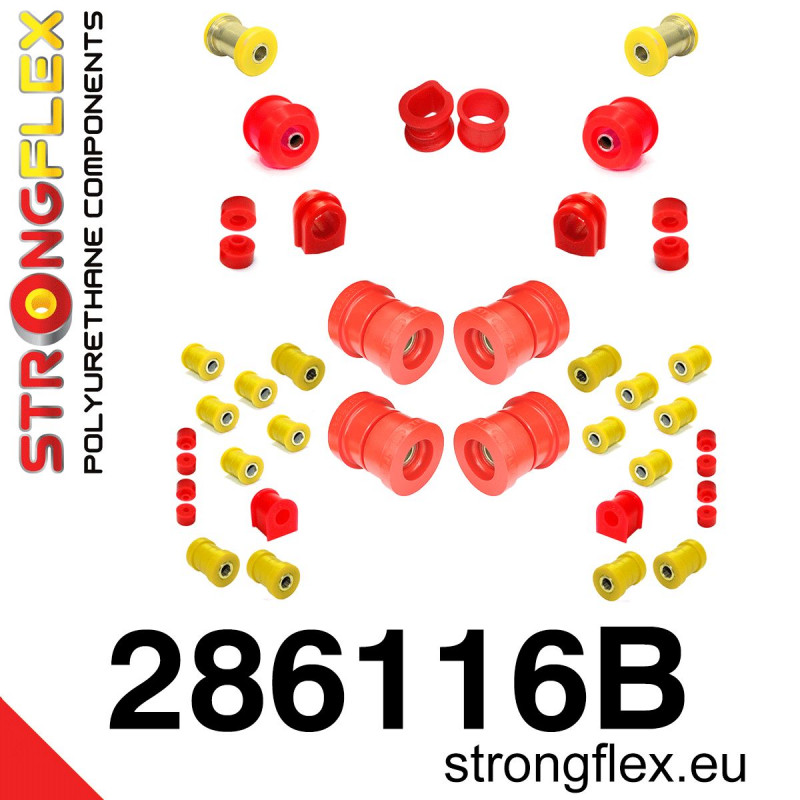 STRONGFLEX|286116B: Kompletny zestaw zawieszenia Nissan S-chassis 180SX/200SX 240SX Silvia VI 94-99 S14 VII 99-02