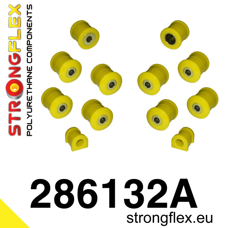 STRONGFLEX|286132A: Rear suspension bush kit SPORT Nissan Patrol/Safari IV 87-97 Y60 V 97-10