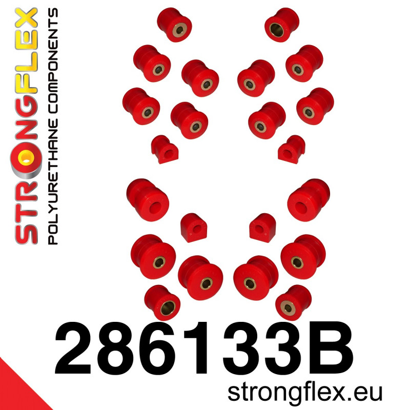 286133B - Zestaw kompletny zawieszenia przedniego i tylnego - Poliuretan strongflex.eu