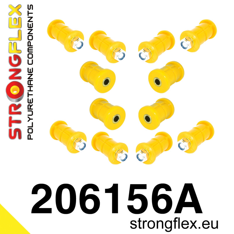 STRONGFLEX|206156A: Zestaw poliuretanowy zawieszenia przedniego i tylnego SPORT Suzuki Samurai/SJ410 SJ413