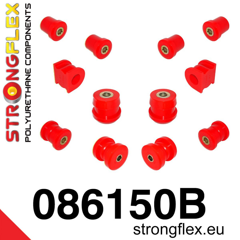 STRONGFLEX|086150B: Zestaw poliuretanowy przedniego zawieszenia AP1 AP2 Honda S2000 AP1 99-04 AP2