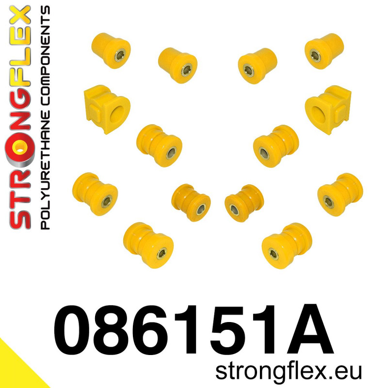 STRONGFLEX|086151A: Zestaw poliuretanowy tylnego zawieszenia SPORT AP1 Honda S2000 AP1