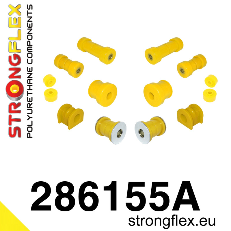 STRONGFLEX|286155A: Zestaw poliuretanowy zawieszenia przedniego SPORT Nissan Primera II 95-02 P11/WP11 Infiniti G